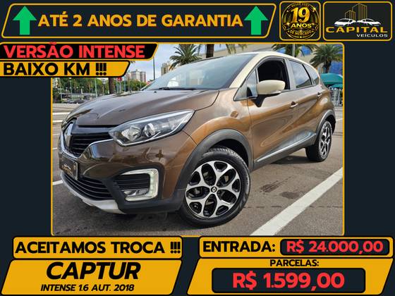 RENAULT CAPTUR 2.0 16V HI-FLEX INTENSE AUTOMÁTICO